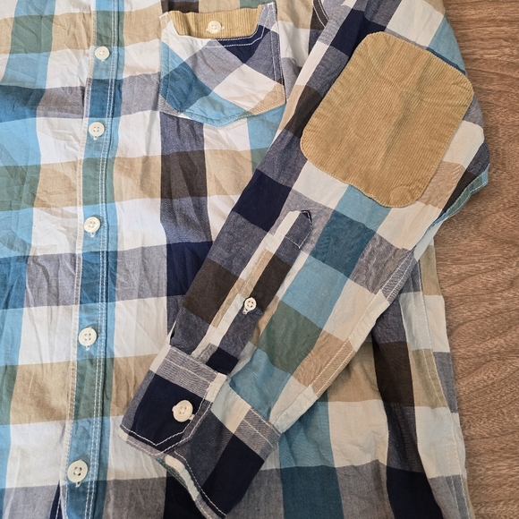 PRICED ↘️ Seven7 Womens Mens Plaid Shirt Corduroy Pads Large Multicolor - Picture 11 of 13